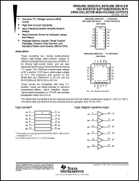 datasheet for SN54LS06J by Texas Instruments