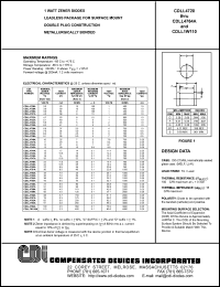 datasheet for CDLL4730A by 