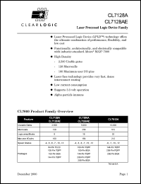 datasheet for CL7128ALC84-7 by 