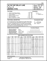 datasheet for 1519-600E by 