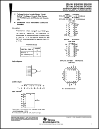 datasheet for SN5430J by Texas Instruments