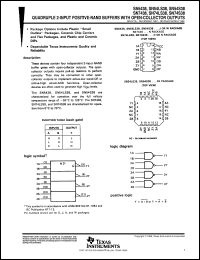 datasheet for SN5438J by Texas Instruments