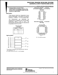 datasheet for SN54ALS00AJ by Texas Instruments