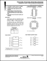 datasheet for JM38510/38401B2A by Texas Instruments