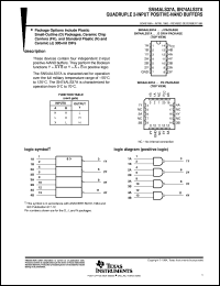 datasheet for SN54ALS37AJ by Texas Instruments