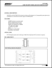 datasheet for EM19100M by ELAN Microelectronics Corp.