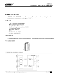 datasheet for EM19101M by ELAN Microelectronics Corp.