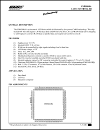 datasheet for EM83040AH by ELAN Microelectronics Corp.