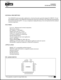 datasheet for EM83055H by ELAN Microelectronics Corp.