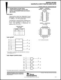 datasheet for JM38510/33001BCA by Texas Instruments