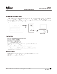 datasheet for EM83110A by ELAN Microelectronics Corp.