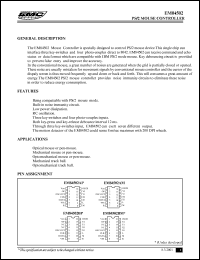 datasheet for EM84502BM by ELAN Microelectronics Corp.