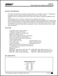 datasheet for EM84510DP by ELAN Microelectronics Corp.