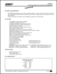 datasheet for EM84520EP by ELAN Microelectronics Corp.