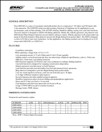 datasheet for EM91403AP by ELAN Microelectronics Corp.