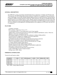 datasheet for EM91410CK by ELAN Microelectronics Corp.