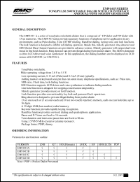 datasheet for EM91415AP by ELAN Microelectronics Corp.