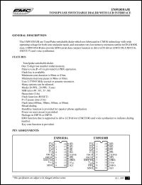 datasheet for EM91810B by ELAN Microelectronics Corp.