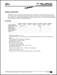 datasheet for EM56001A by ELAN Microelectronics Corp.