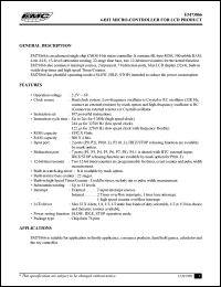 datasheet for EM73866 by ELAN Microelectronics Corp.