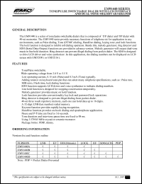 datasheet for EM91440DK by ELAN Microelectronics Corp.