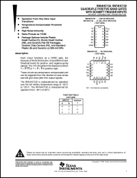 datasheet for SNJ54HC132J by Texas Instruments