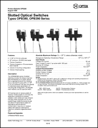 datasheet for OPB380L11 by 