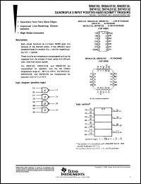 datasheet for SN54LS132J by Texas Instruments