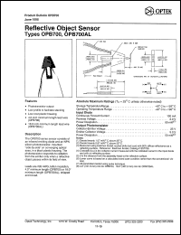 datasheet for OPB700AL by 