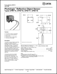 datasheet for OPB715 by 