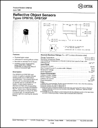 datasheet for OPB730F by 