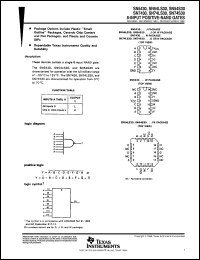 datasheet for SNJ54LS30J by Texas Instruments