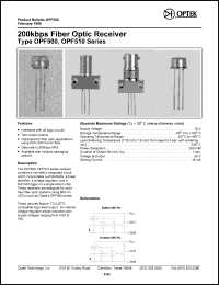 datasheet for OPF507 by 