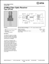 datasheet for OPF542 by 