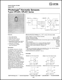 datasheet for OPL800-OC by 