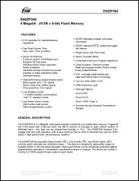 datasheet for EN29F040-55JI by 