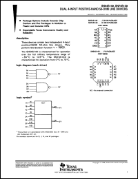 datasheet for JM38510/08101BCA by Texas Instruments