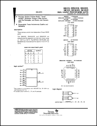 datasheet for SN54S20J by Texas Instruments