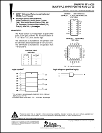 datasheet for SN74AC00PWR by Texas Instruments