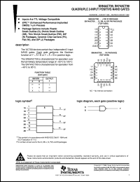 datasheet for SN74ACT00DR by Texas Instruments