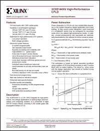 datasheet for XC95144XV-7TQ144I by 