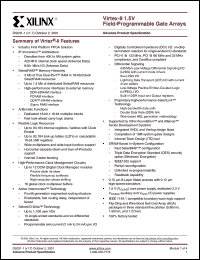 datasheet for XC2V8000-5FF1152C by 