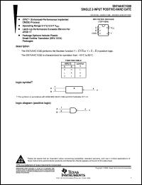 datasheet for SN74AHC1G00DBVR by Texas Instruments