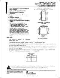 datasheet for SN74AHCT132PWR by Texas Instruments