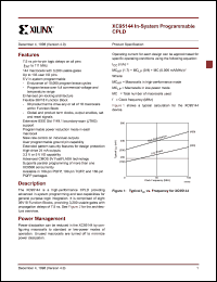 datasheet for XC95144-10TQ100I by 