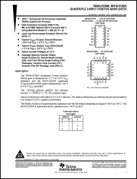 datasheet for SN74LVC00AD by Texas Instruments