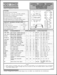 datasheet for LS3550C by Linear Integrated System, Inc (Linear Systems)