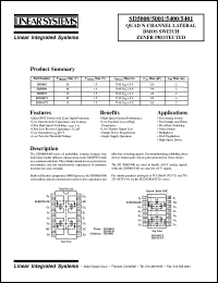 datasheet for SD5000N by Linear Integrated System, Inc (Linear Systems)