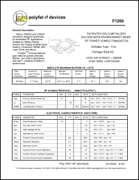 datasheet for F1209 by 