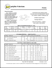 datasheet for F1214 by 